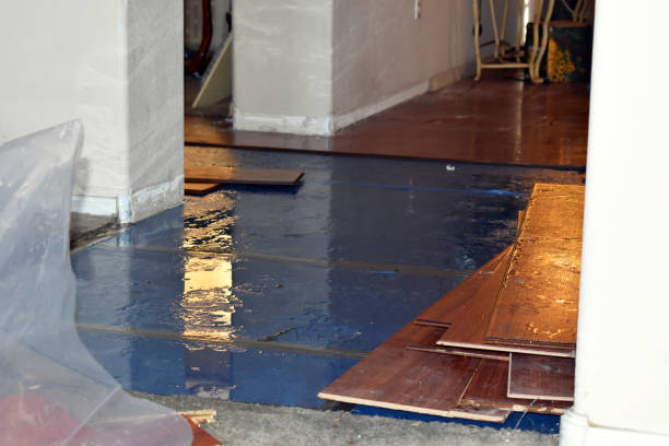 Professional Water Damage Restoration technician working in Pinehurst, MA